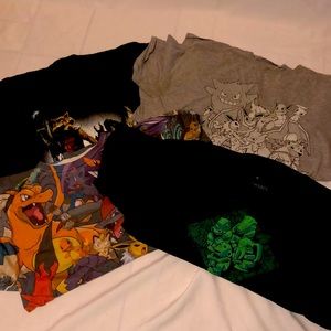 XL Men’s Nerdy Shirt Bundle : Pokemon, Jumanji, Marvel Guardians of the Galaxy!